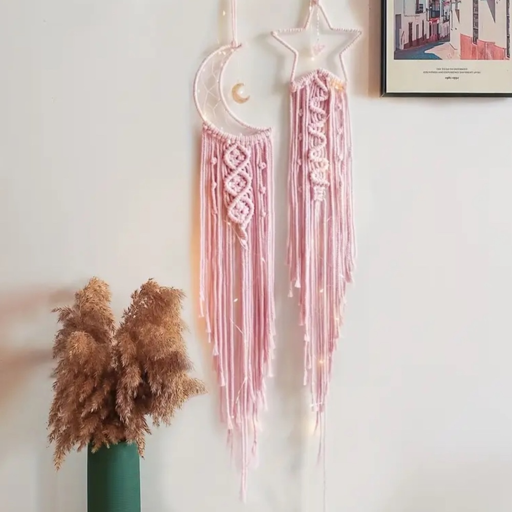 NWT Pastel Pink Star OR Moon Dreamcatcher!  You Pick ONE!